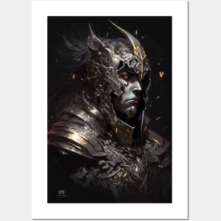 Warrior Portrait Fantasy Painting Dark Character Wild Spirit Epic Posters and Art